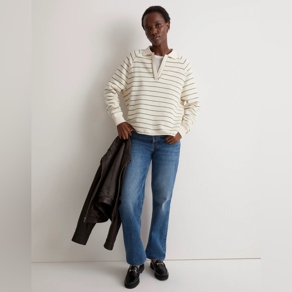 Madewell Betterterry Polo Sweatshirt - Picture 2 of 13